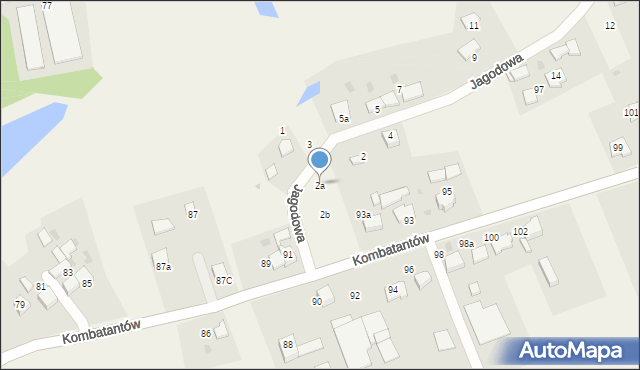 Ćwiklice, Jagodowa, 2a, mapa Ćwiklice