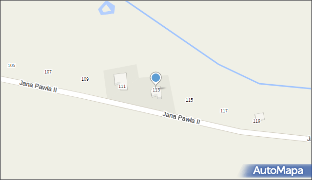 Cychry, Jana Pawła II, 113, mapa Cychry