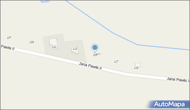 Cychry, Jana Pawła II, 115, mapa Cychry