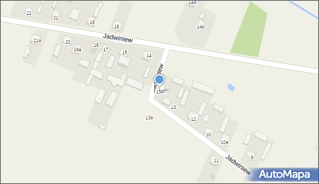 Cygów, Jadwiniew, 13A, mapa Cygów