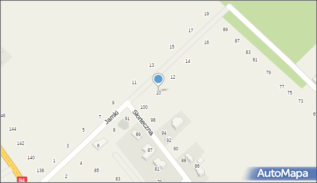 Czajowice, Jamki, 10, mapa Czajowice