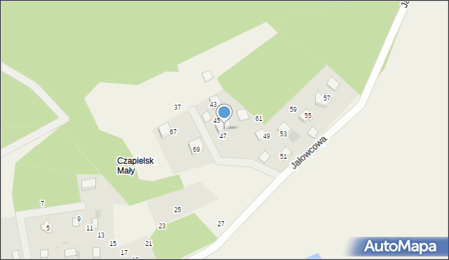 Czapielsk, Jałowcowa, 63, mapa Czapielsk