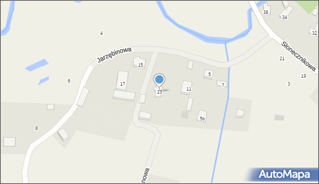 Czapielsk, Jarzębinowa, 13, mapa Czapielsk