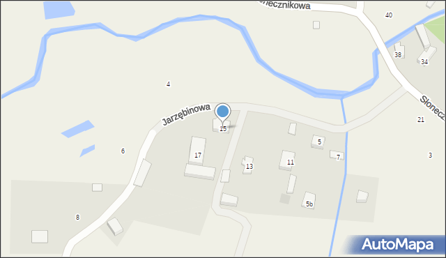 Czapielsk, Jarzębinowa, 15, mapa Czapielsk