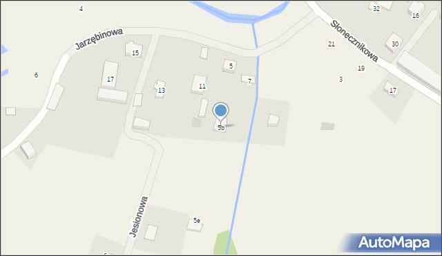 Czapielsk, Jarzębinowa, 5b, mapa Czapielsk