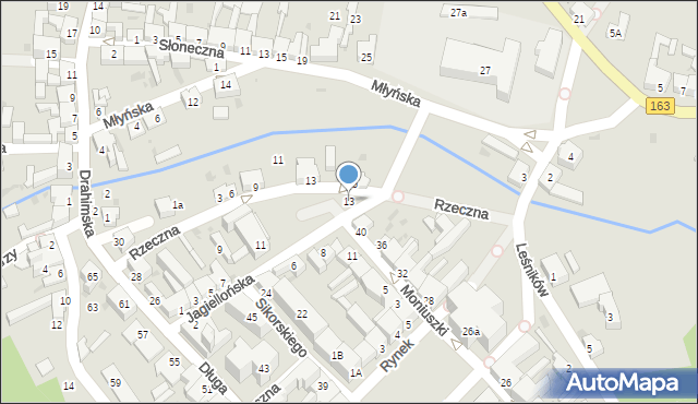 Czaplinek, Jagiellońska, 13, mapa Czaplinek