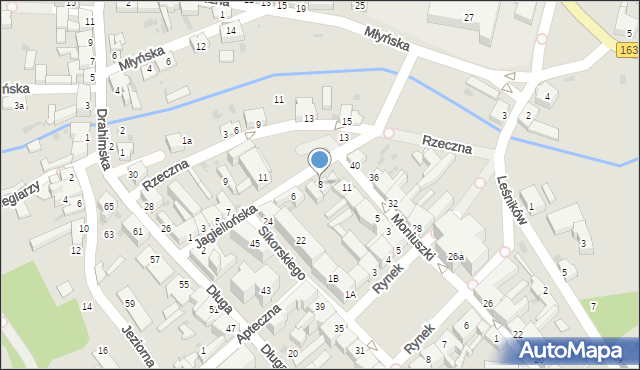 Czaplinek, Jagiellońska, 8, mapa Czaplinek