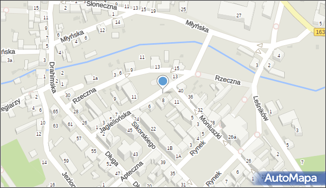 Czaplinek, Jagiellońska, 8a, mapa Czaplinek