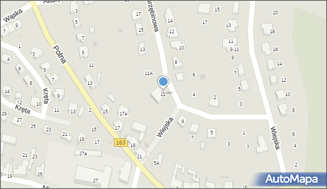 Czaplinek, Jarzębinowa, 11, mapa Czaplinek