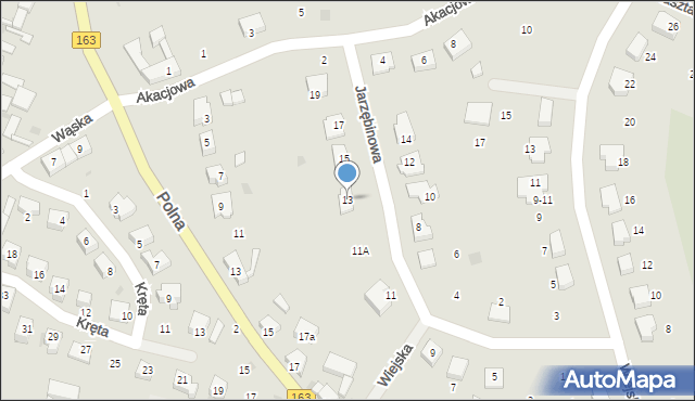 Czaplinek, Jarzębinowa, 13, mapa Czaplinek