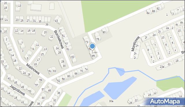 Czapury, Jagodowa, 67, mapa Czapury