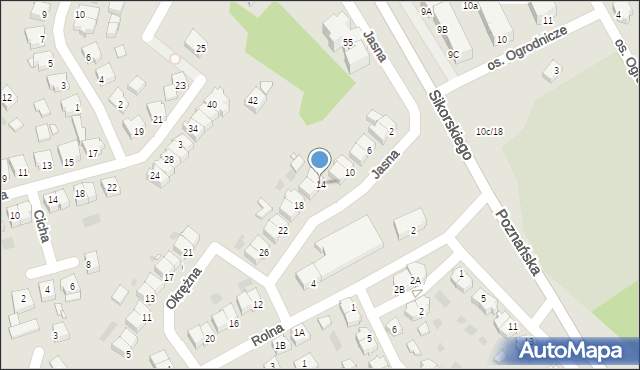 Czarnków, Jasna, 14, mapa Czarnków