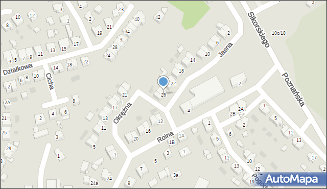 Czarnków, Jasna, 26, mapa Czarnków