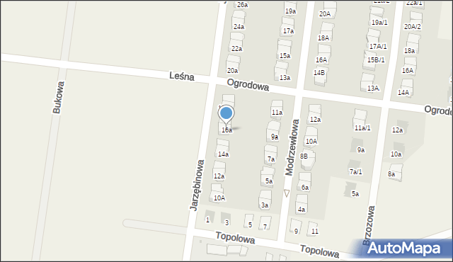 Czarnowo, Jarzębinowa, 16a, mapa Czarnowo