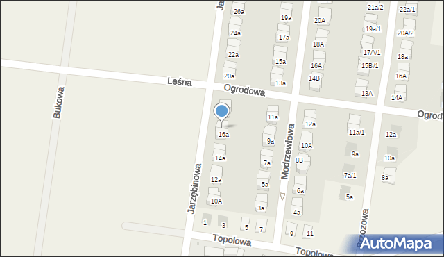 Czarnowo, Jarzębinowa, 16b, mapa Czarnowo