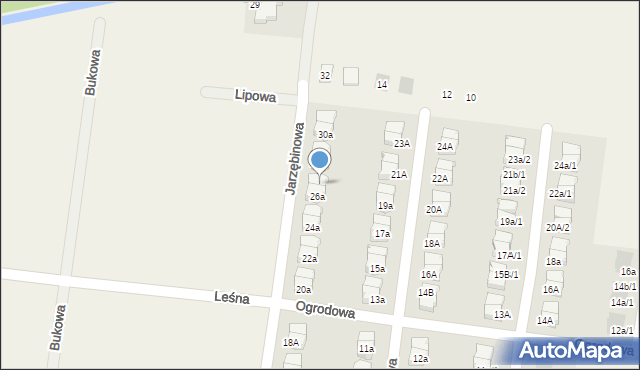 Czarnowo, Jarzębinowa, 26b, mapa Czarnowo