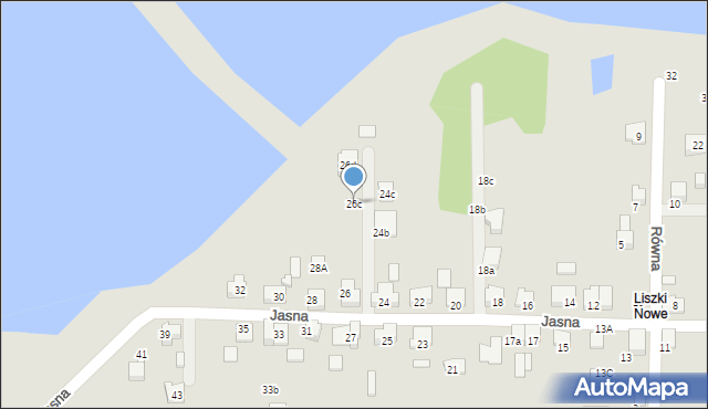 Czechowice-Dziedzice, Jasna, 26c, mapa Czechowic-Dziedzic