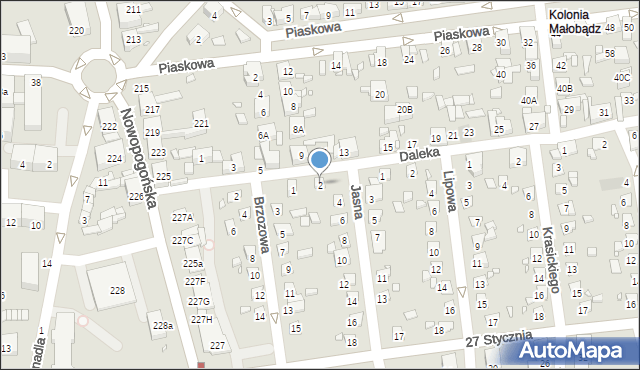 Czeladź, Jasna, 2, mapa Czeladź
