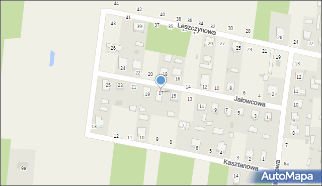 Czeremcha, Jałowcowa, 17, mapa Czeremcha