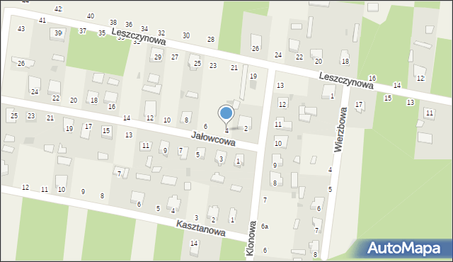 Czeremcha, Jałowcowa, 4, mapa Czeremcha