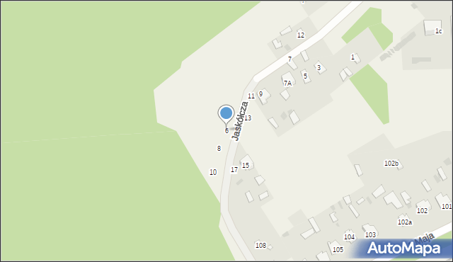 Czeremcha, Jaskółcza, 6, mapa Czeremcha