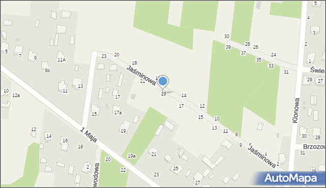 Czeremcha, Jaśminowa, 19, mapa Czeremcha