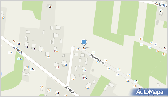 Czeremcha, Jaśminowa, 20, mapa Czeremcha