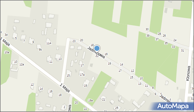 Czeremcha, Jaśminowa, 21, mapa Czeremcha