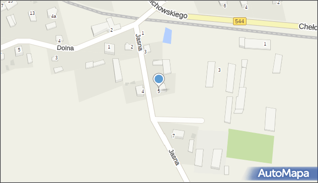 Czernice Borowe, Jasna, 5, mapa Czernice Borowe