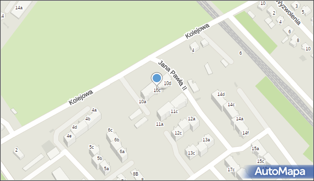 Czerwionka-Leszczyny, Jana Pawła II, 10c, mapa Czerwionka-Leszczyny