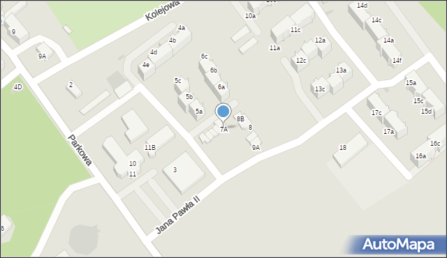 Czerwionka-Leszczyny, Jana Pawła II, 7E, mapa Czerwionka-Leszczyny