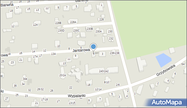 Częstochowa, Jantarowa, 5, mapa Częstochowy