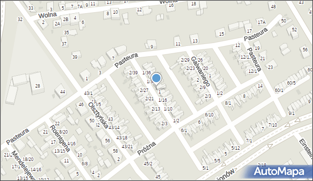 Częstochowa, Jasna, 1/24, mapa Częstochowy