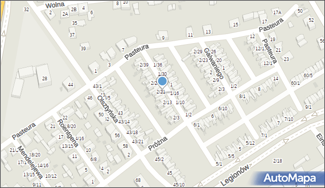 Częstochowa, Jasna, 2/19, mapa Częstochowy