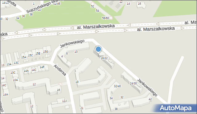 Częstochowa, Jankowskiego Jana Stanisława, 20, mapa Częstochowy