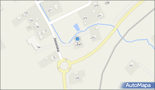Czudec, Jasielska, 137A, mapa Czudec