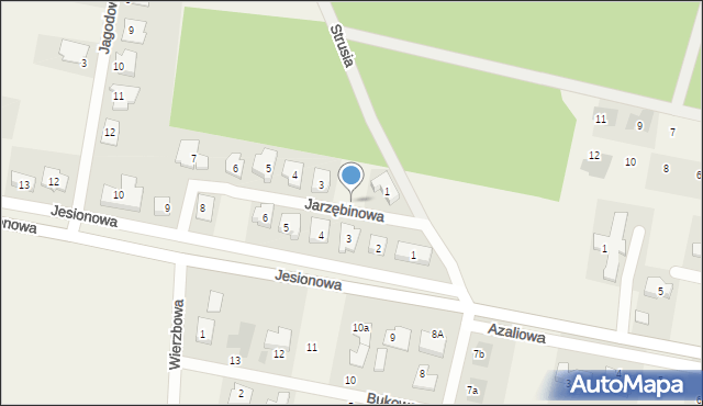 Dąbcze, Jarzębinowa, 2, mapa Dąbcze