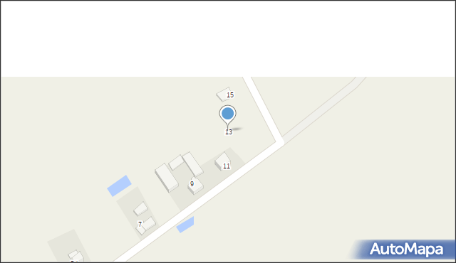 Dąbrowa, Jarzębinowa, 13, mapa Dąbrowa