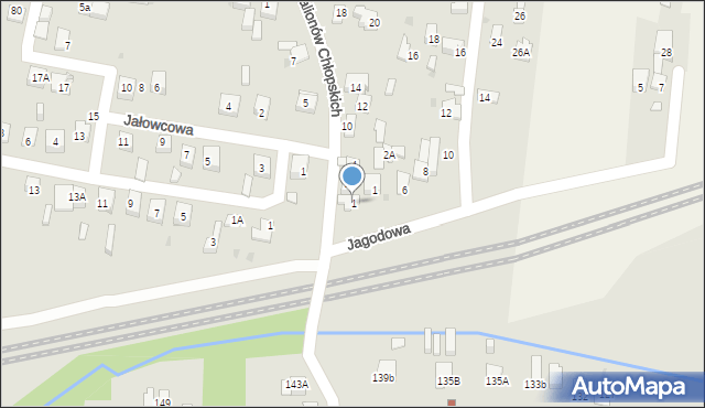 Dąbrowa Górnicza, Jagodowa, 1, mapa Dąbrowa Górnicza