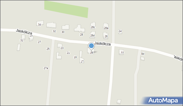 Dąbrowa Górnicza, Jaskółcza, 15, mapa Dąbrowa Górnicza
