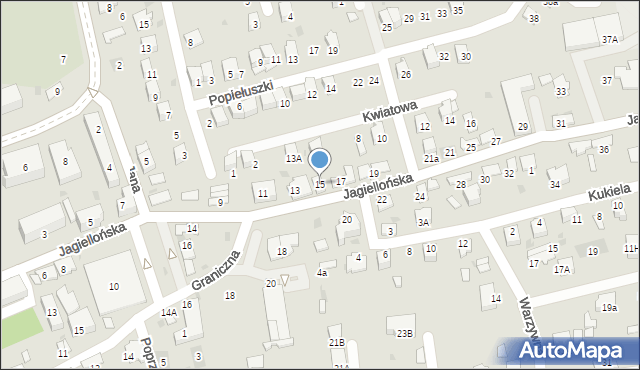 Dąbrowa Tarnowska, Jagiellońska, 15, mapa Dąbrowa Tarnowska