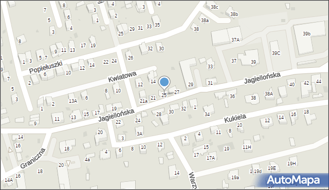 Dąbrowa Tarnowska, Jagiellońska, 25, mapa Dąbrowa Tarnowska