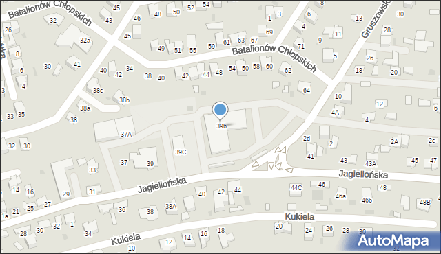 Dąbrowa Tarnowska, Jagiellońska, 39b, mapa Dąbrowa Tarnowska