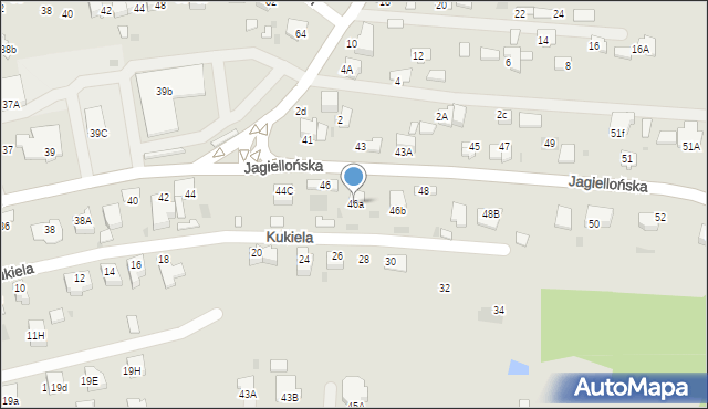 Dąbrowa Tarnowska, Jagiellońska, 46a, mapa Dąbrowa Tarnowska