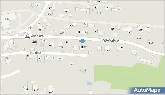 Dąbrowa Tarnowska, Jagiellońska, 48B, mapa Dąbrowa Tarnowska