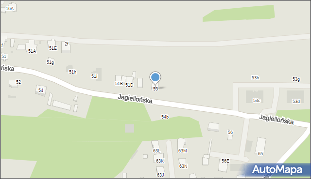 Dąbrowa Tarnowska, Jagiellońska, 53, mapa Dąbrowa Tarnowska