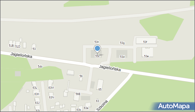 Dąbrowa Tarnowska, Jagiellońska, 53c, mapa Dąbrowa Tarnowska