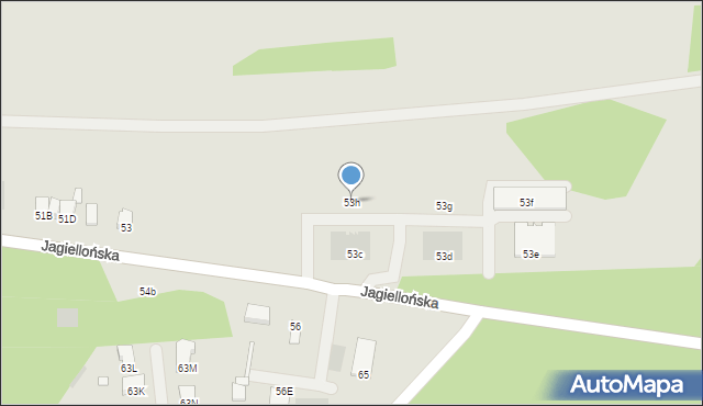 Dąbrowa Tarnowska, Jagiellońska, 53h, mapa Dąbrowa Tarnowska
