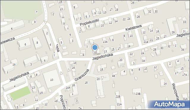 Dąbrowa Tarnowska, Jagiellońska, 9A, mapa Dąbrowa Tarnowska