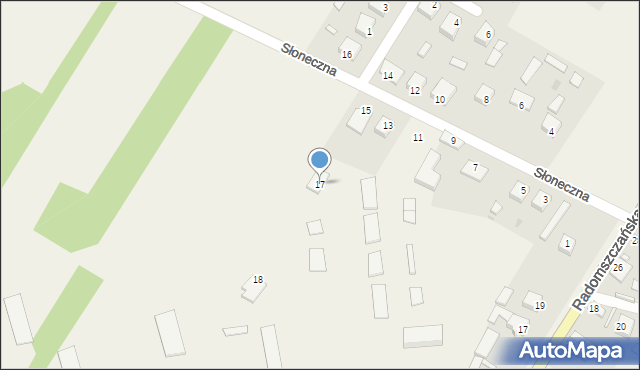 Dąbrowa Zielona, Jaśminowa, 1, mapa Dąbrowa Zielona